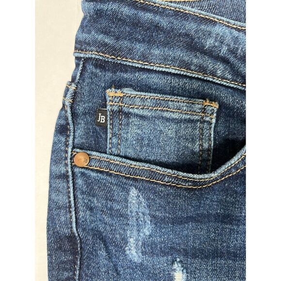 Judy Blue High-Rise Distressed Jeans Size 28/7 Boyfriend Fit Redland - Picture 3 of 12